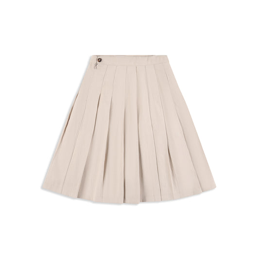 Peach Pleated Rose Skirt peach / 8