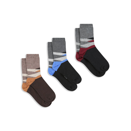 Three-pack boys socks 2 Brown / NS