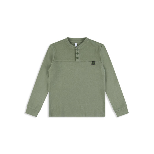 Brushed shirt with pocket Olive Green / 8