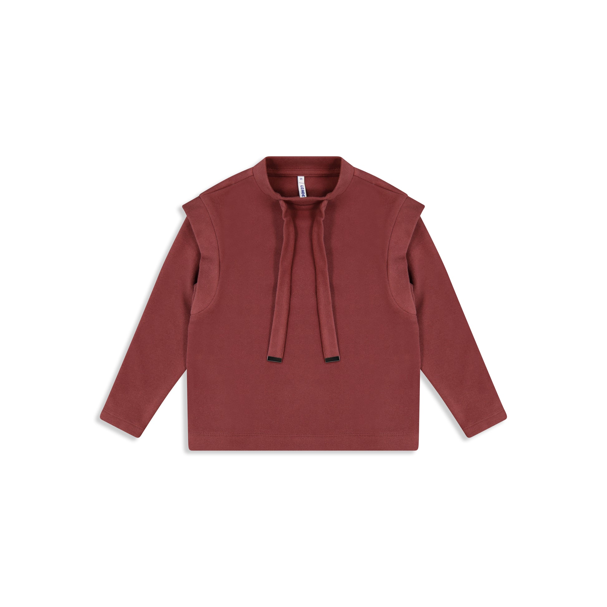 Brushed shirt S/A 34 wine / 6