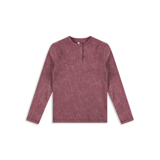 Washed shirt with button-down sand / 8