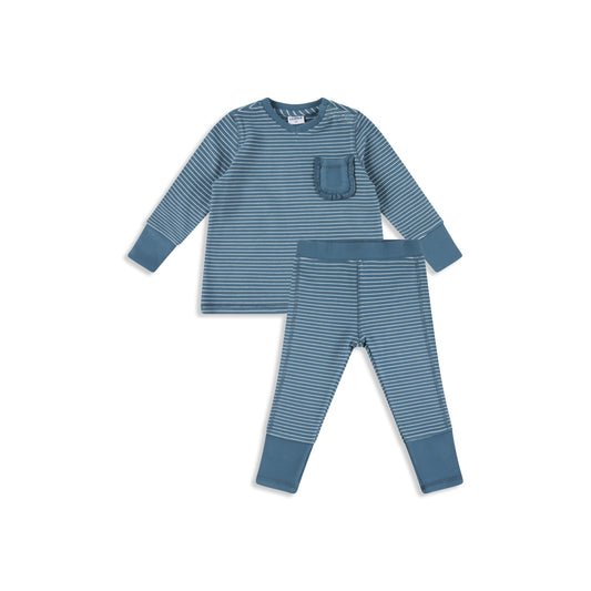 Striped Pajamas Pocket Raffles 2Y / jeans