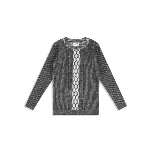 Black braided sweater black / 6