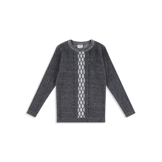 Navy braided sweater Navy / 8