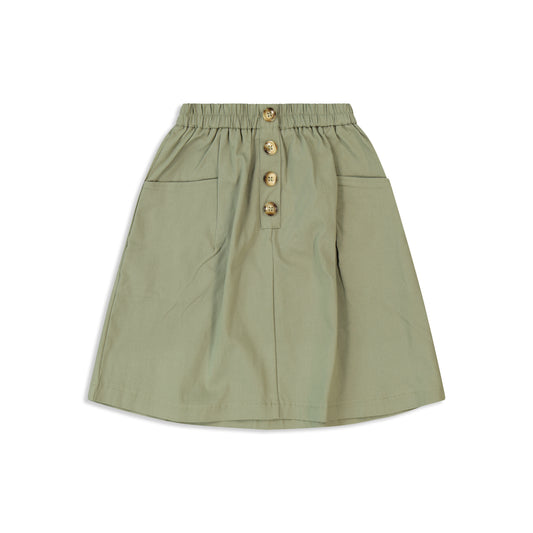 Pocket Skirt Green Olive Green / 6