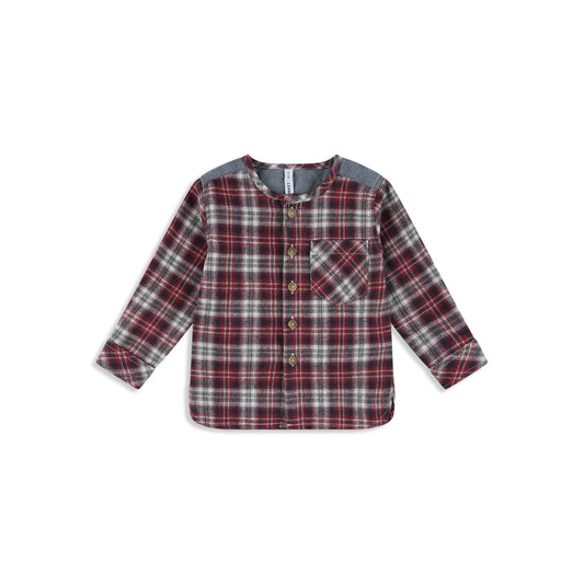 Baby Flannel Shirt wine / 612