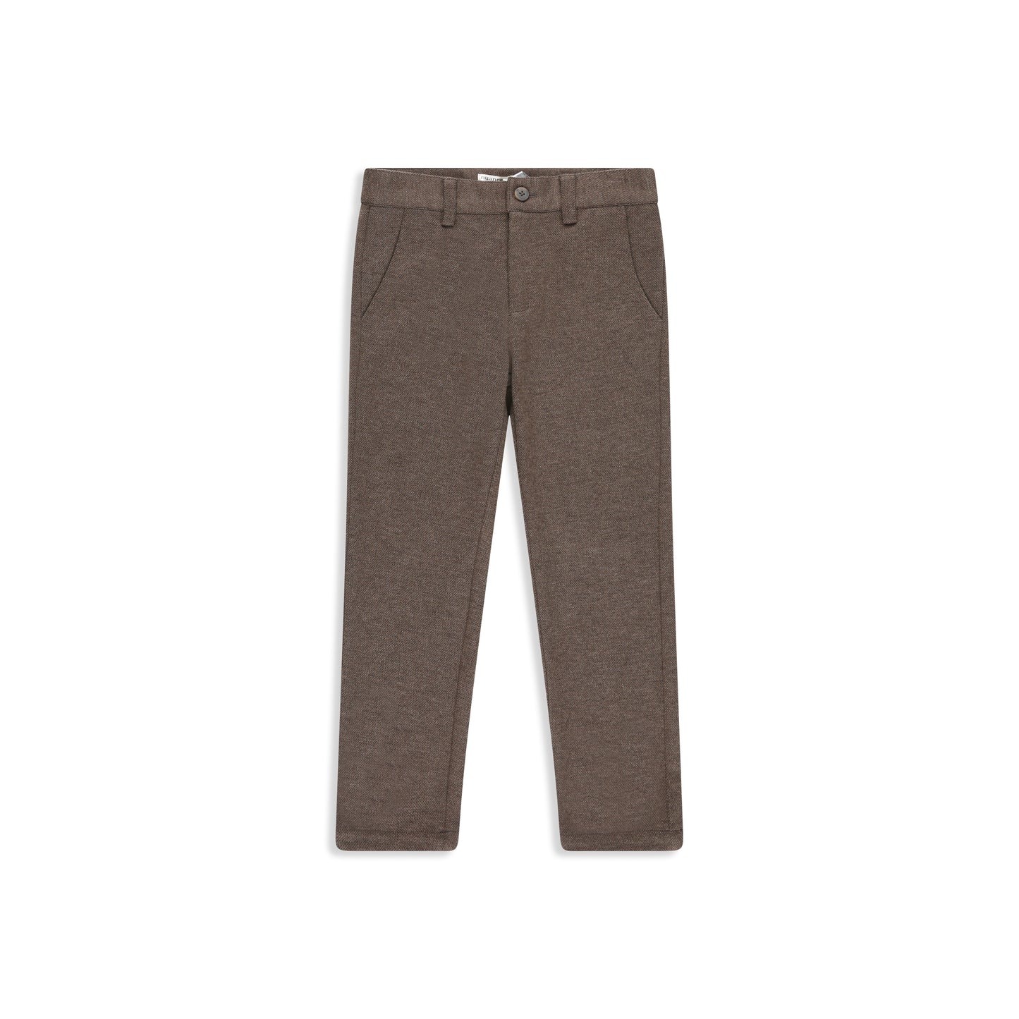 Brown Jacquard Boys' Pants Brown / 6