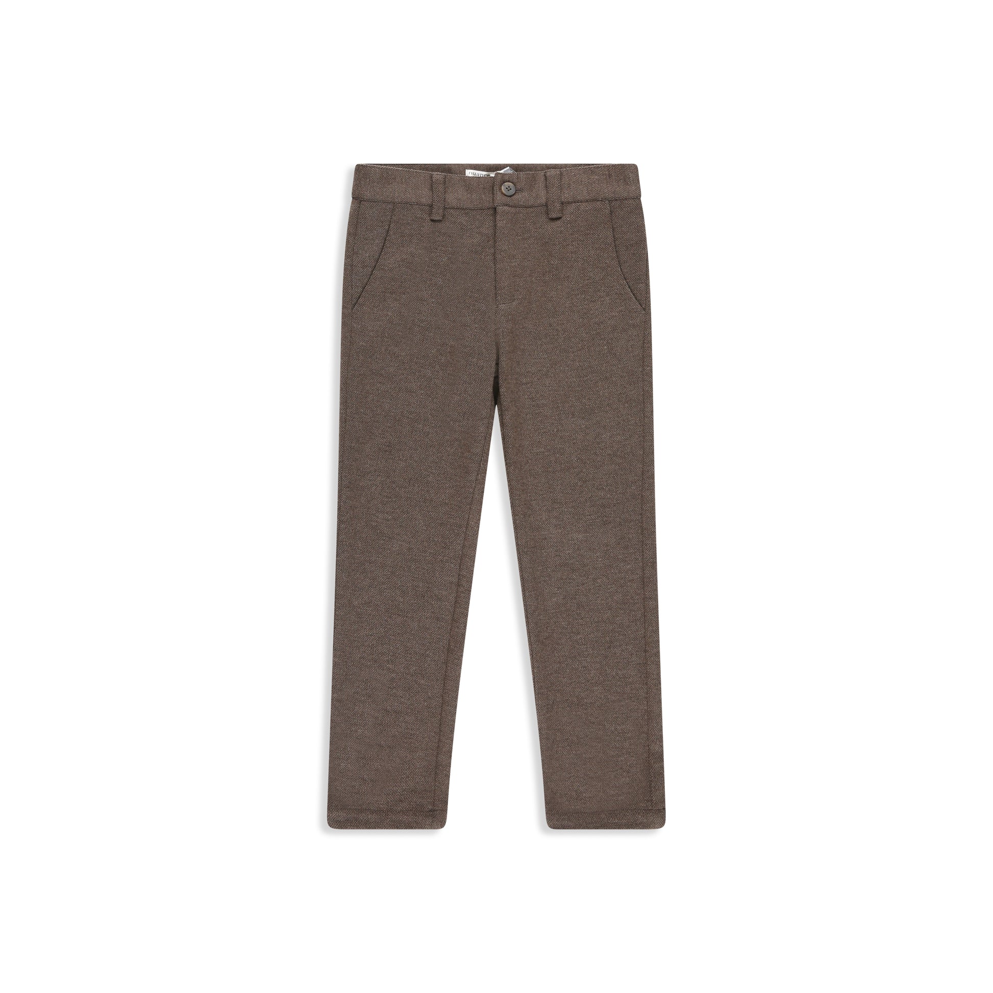 Brown Jacquard Boys' Pants Brown / 6
