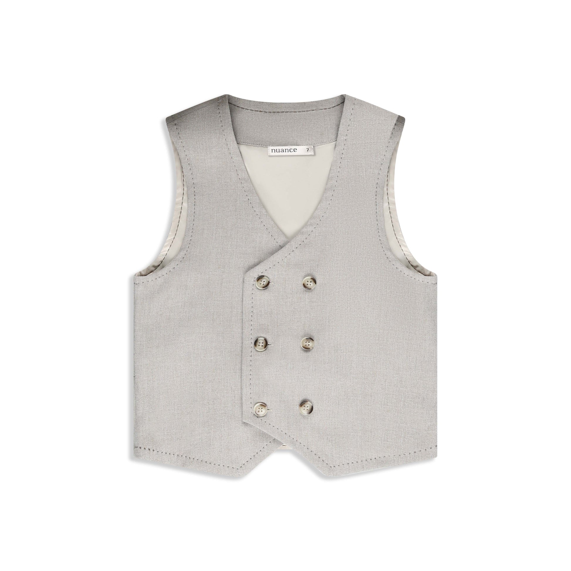 Elegant Stiched Vest MOCHA / 7