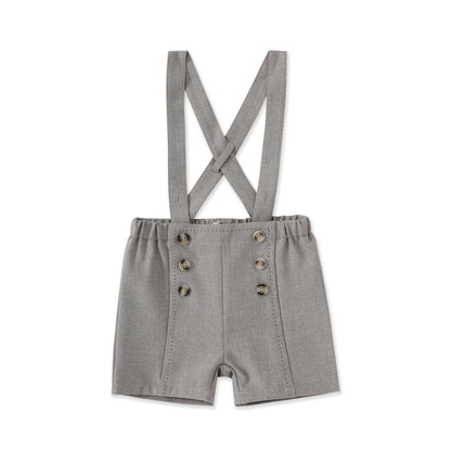 Elegant baby pants with suspenders LT BLUE / 18M-24M