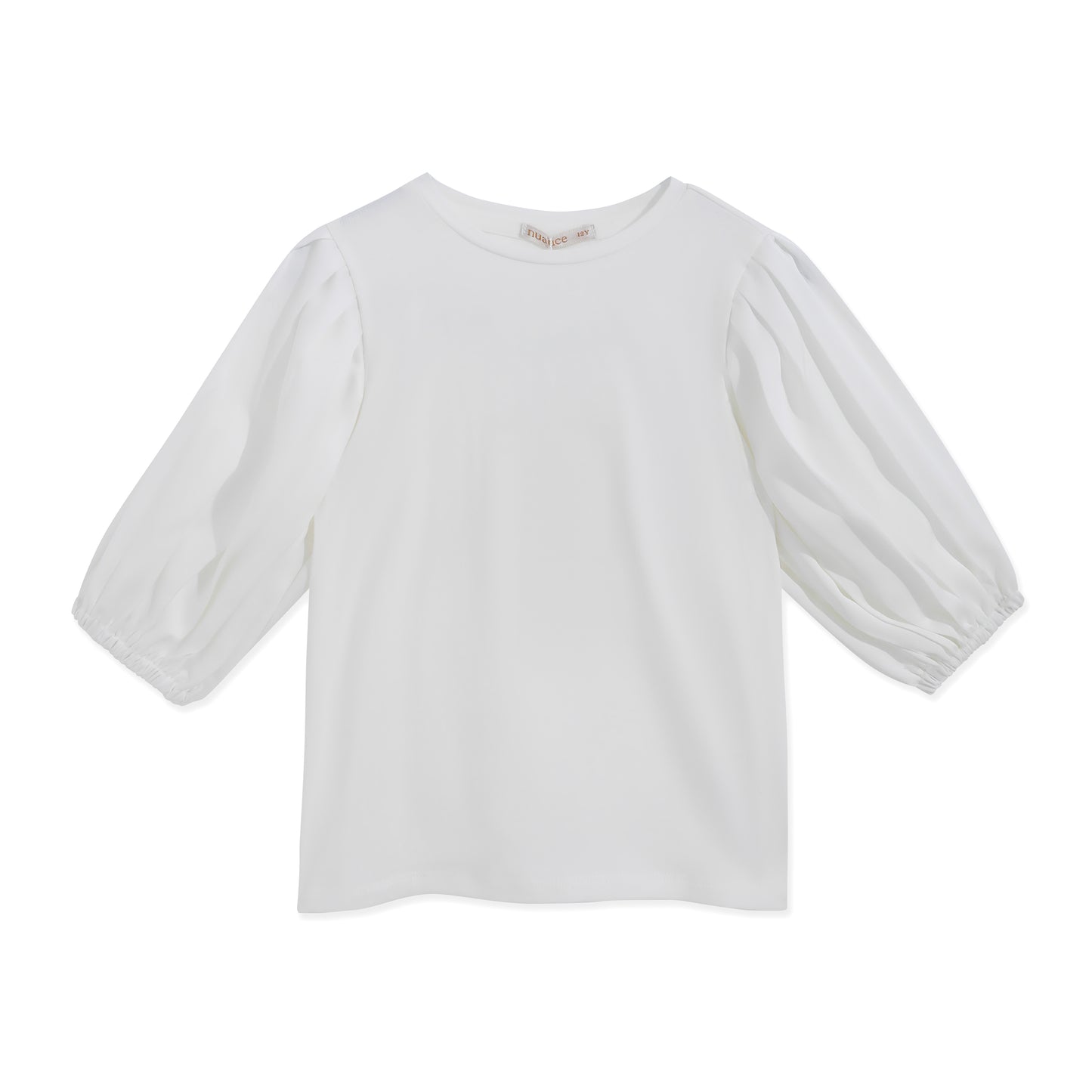 Satin Pleated Shirt 154 OFF WHITE / 12