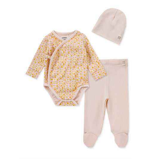 Pants and hat Bodysuit set POWDER / 0M-3M