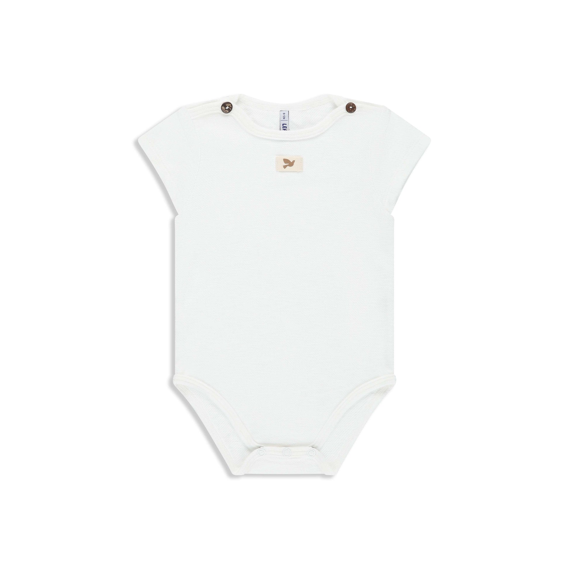 French  Terry Bodysuit 048 WHITE / 6M-12M