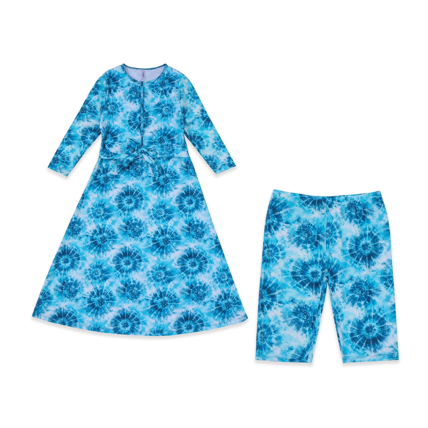 Swimsuit Set with Pattern 080 BLUE / 16