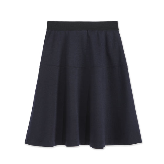 Jersey knit A-Line skirt NAVY / 6