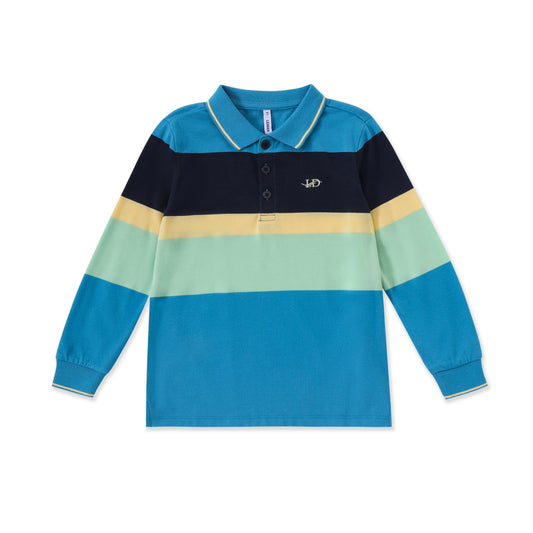 Embroidered striped shirt 316 BLUE / 16