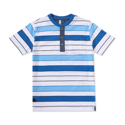 Striped shirt Jeans combination 341 BLUE / 8