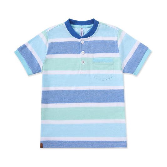 Striped shirt with pocket 343 BLUE / 8