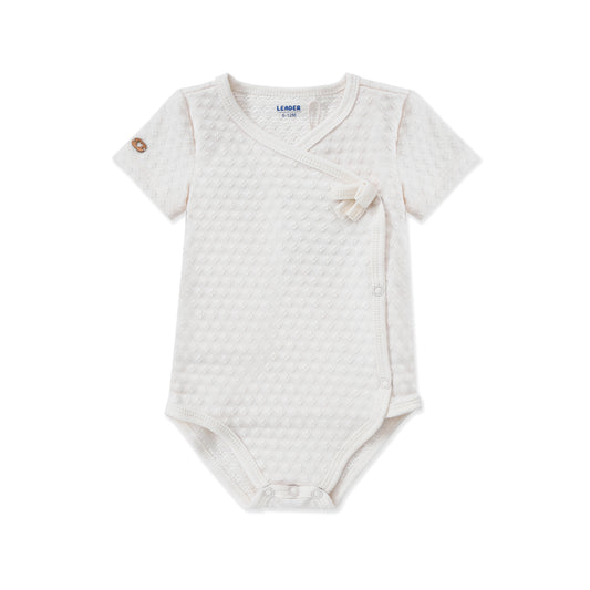 Bodysuit Bowknot Texture Fabric 363 OFF WHITE / 6M-12M