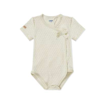 Bodysuit Bowknot Texture Fabric 363 BANANA / 6M-12M
