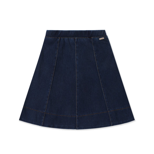 Denim knit skirt 405 DK BLUE JEANS / 4