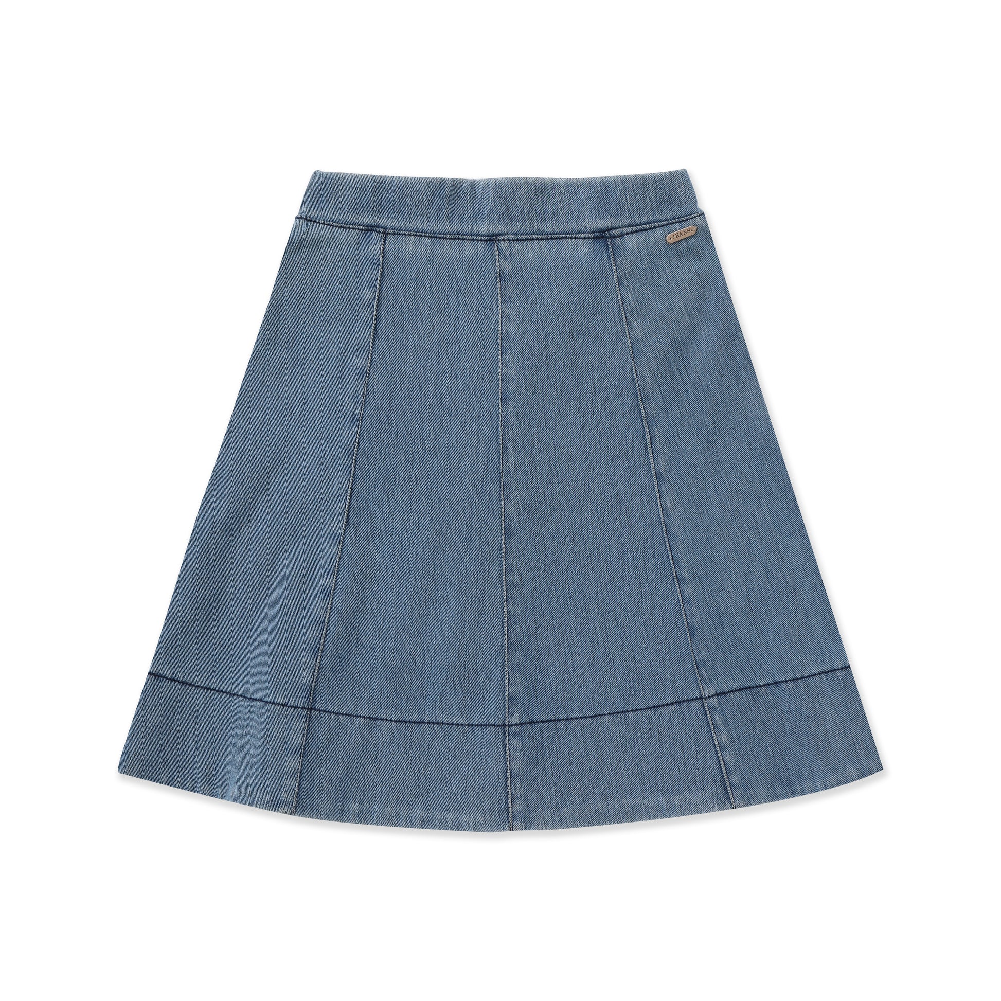 Denim knit skirt 405 LT BLUE JEANS / 4