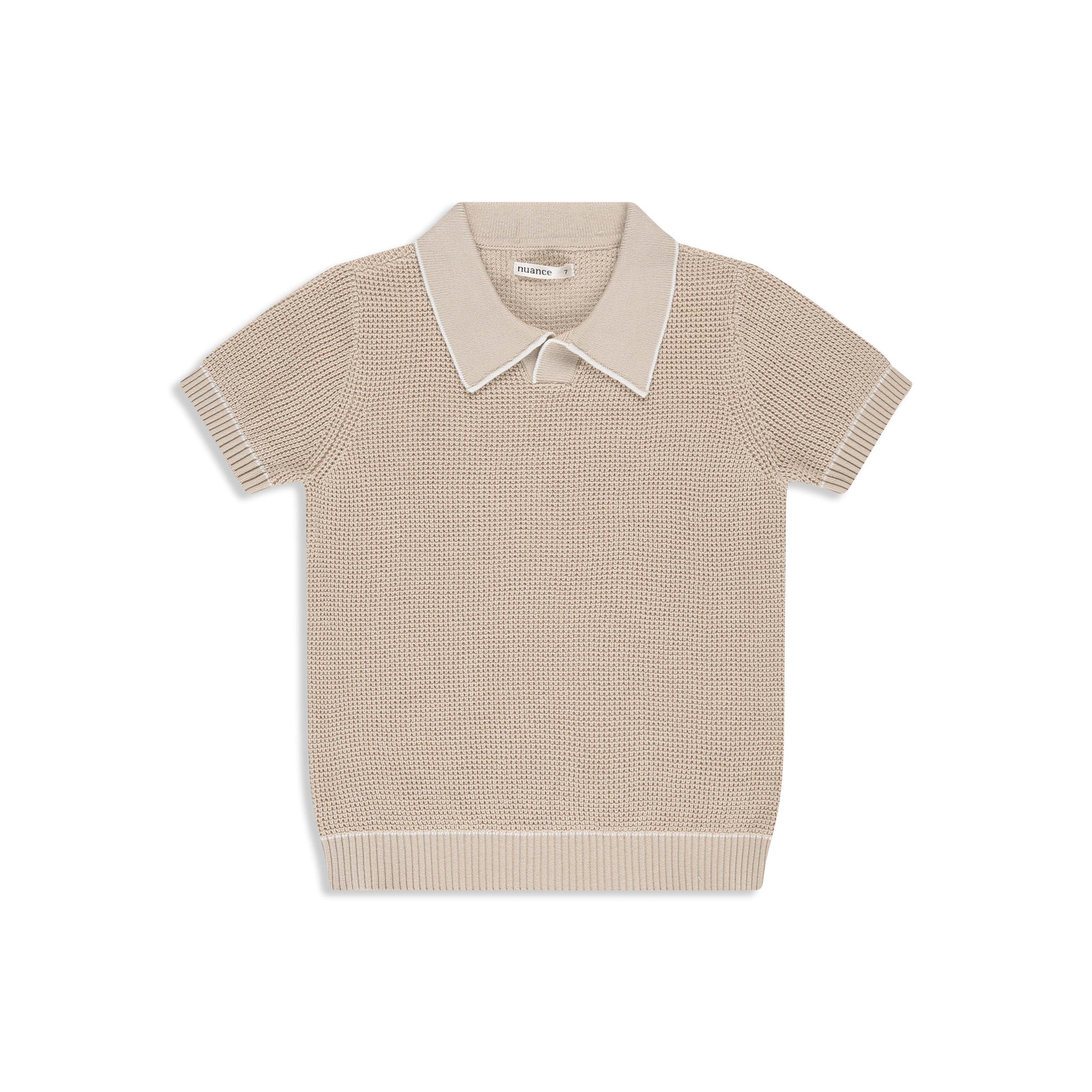 knitted polo 467 SAND / 7