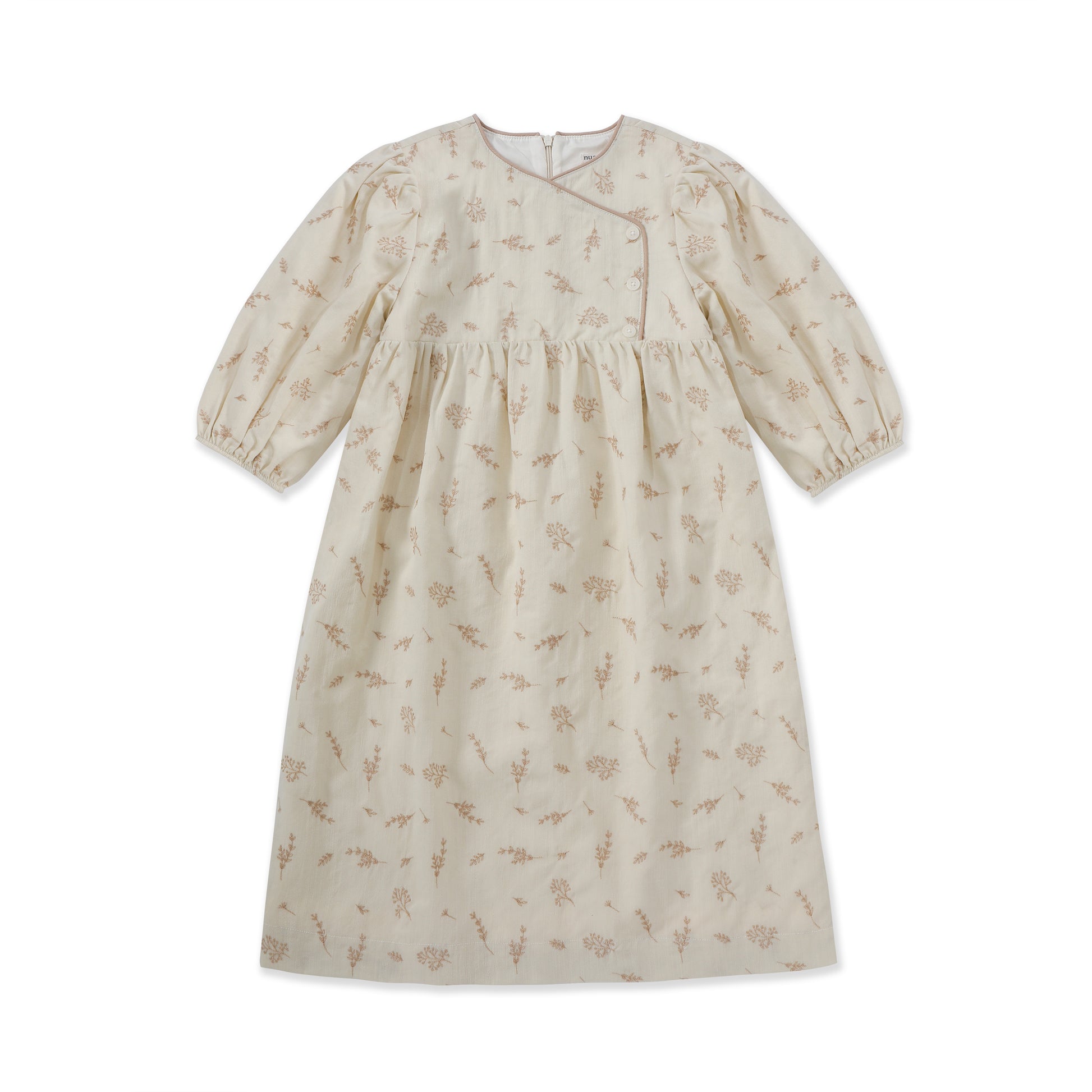 Wrap Printed Dress 469 SAND / 8