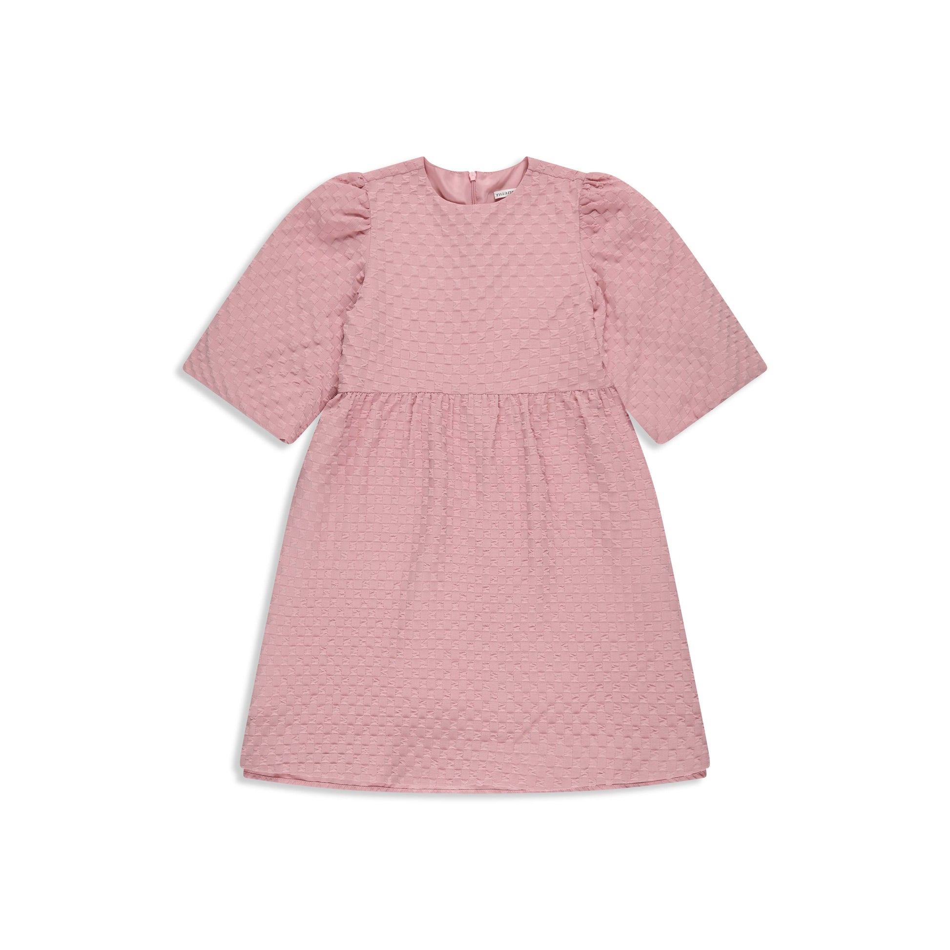 texture fabric dress 484 PINK / 7