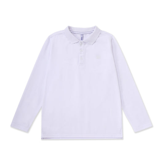 Polo Pique Long sleeve 868 WHITE / 12
