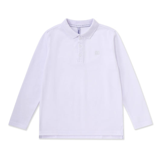 Polo Pique Long sleeve 869 WHITE / 8