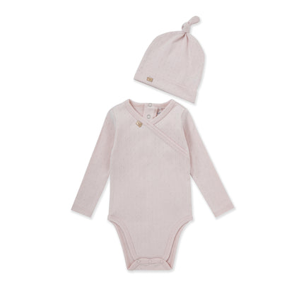 Ribbon Wrap bodysuit 211 PINK / 9M-12M