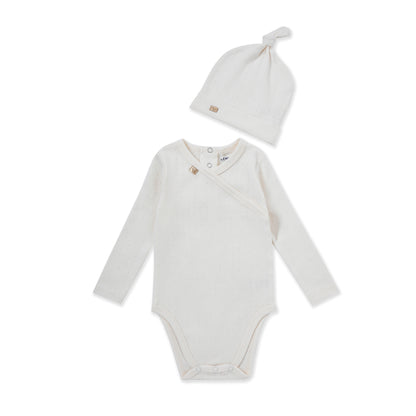 Ribbon Wrap bodysuit 211 CREAM / 9M-12M