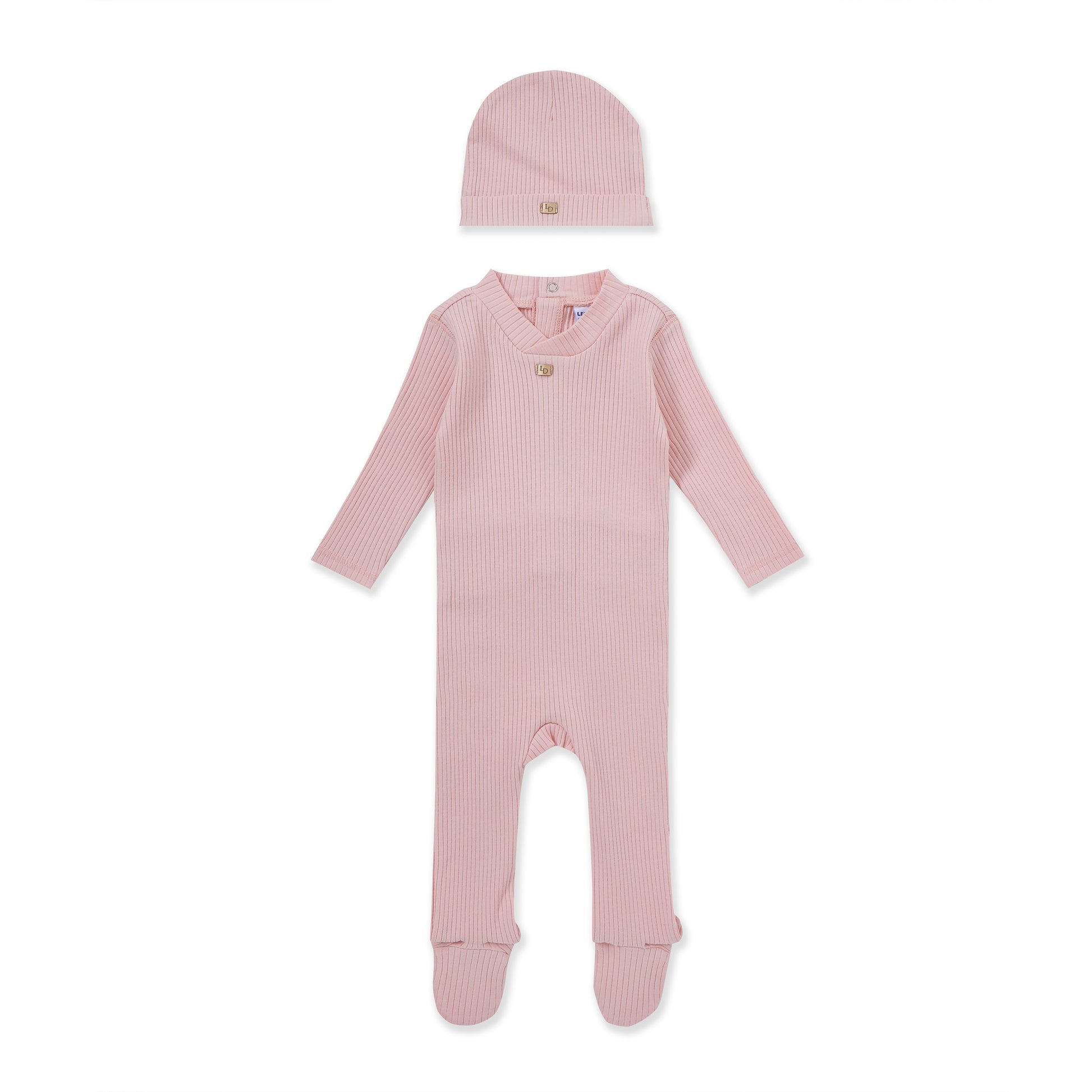 Jumpsuit with a matching hat 214 PINK / 6M-9M