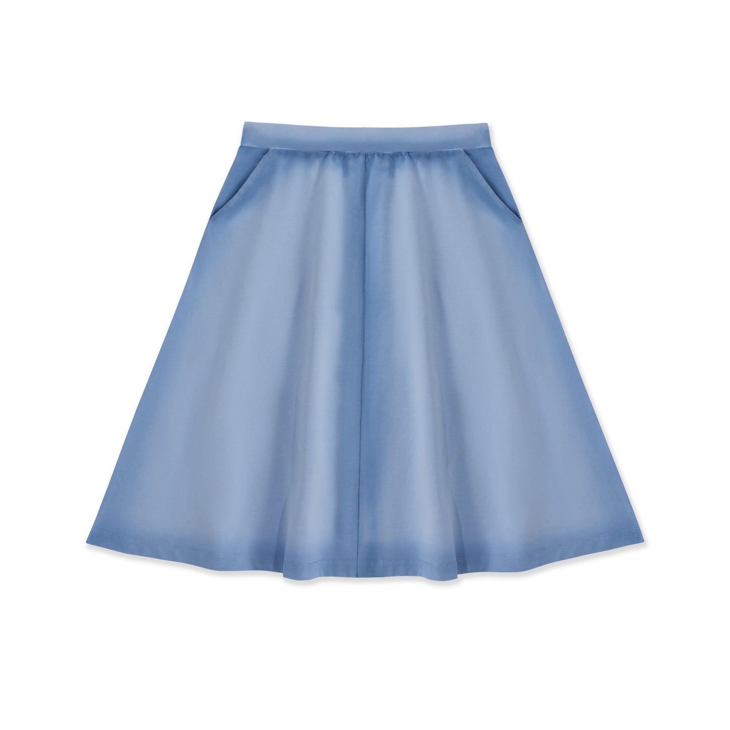 Split spray patterned skirt 228 BLUE / 12
