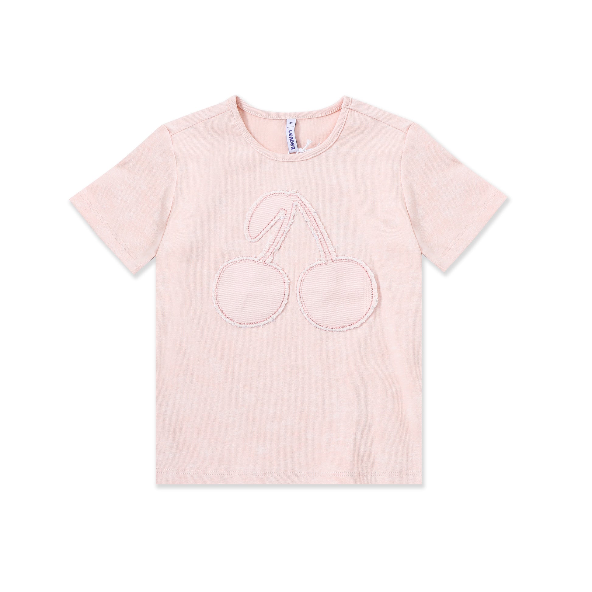 Washed shirt with denim patch 274 PEACH / 6