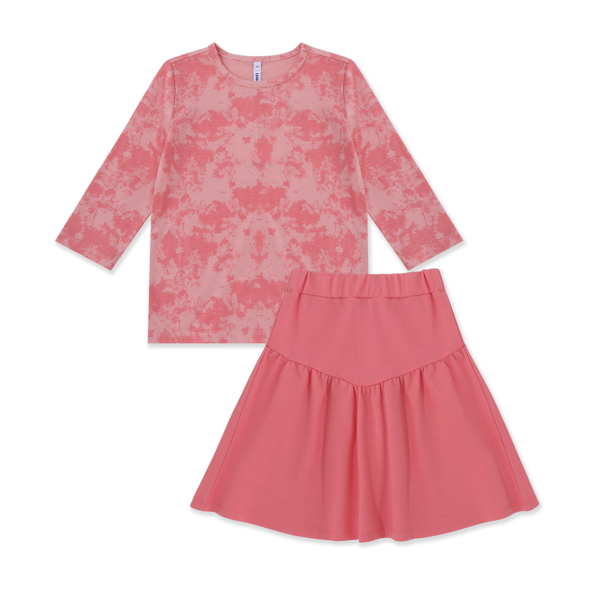 Printed shirt and skirt set 300 PINK / 6
