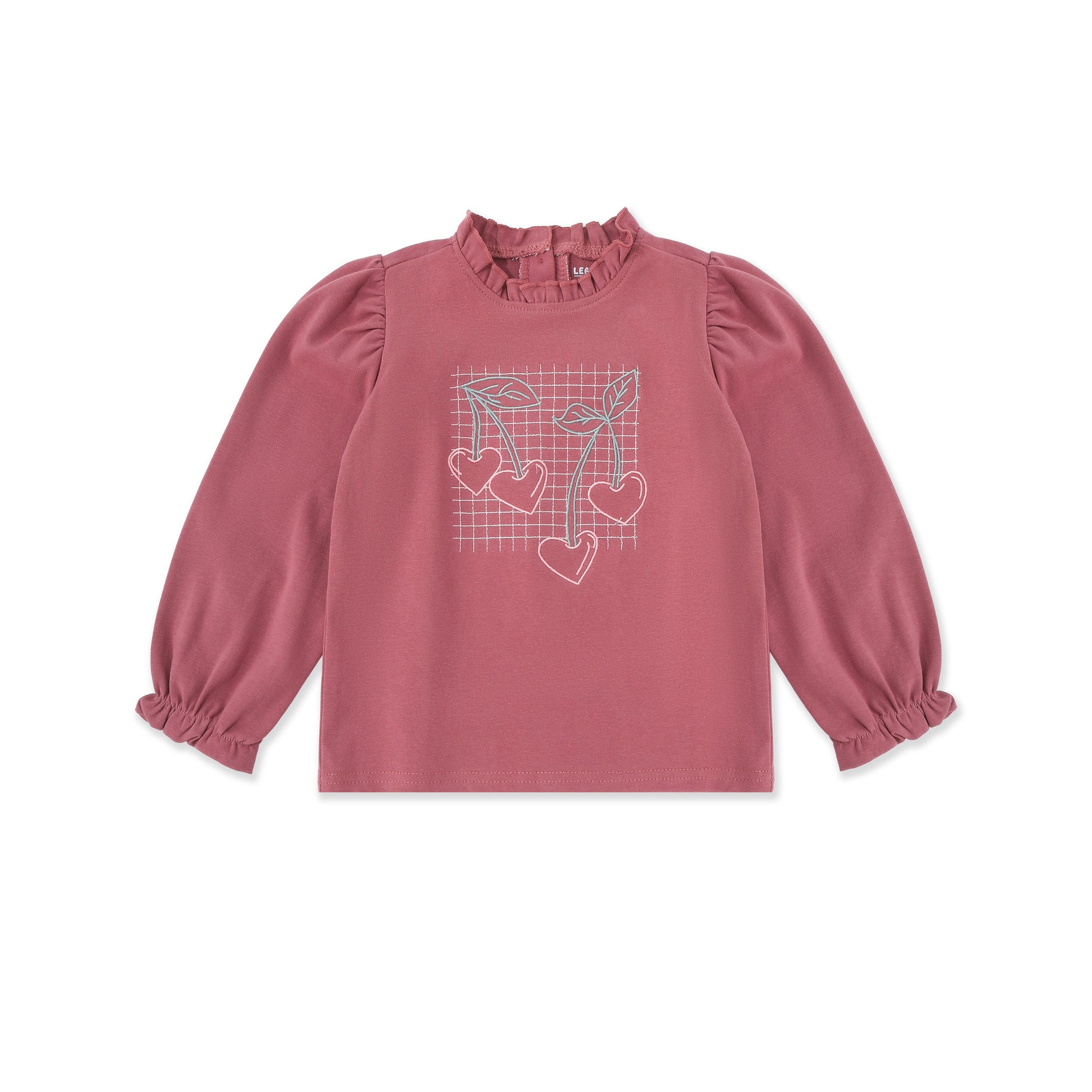 Cherry embroidery shirt 008 Purple / 12