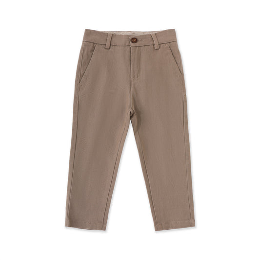 Long twill pants 012 Brown / 14