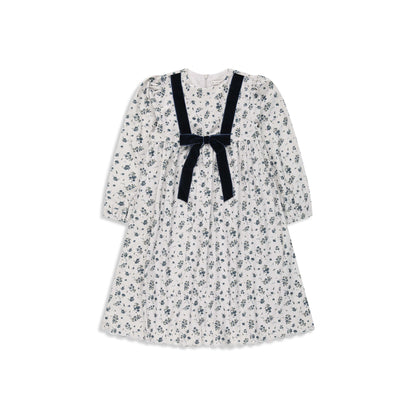 Floral corduroy dress 018 Green / 12