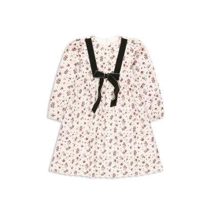 Floral corduroy dress 018 Maroon / 12