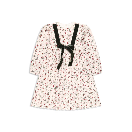 Floral corduroy dress 018 Maroon / 12