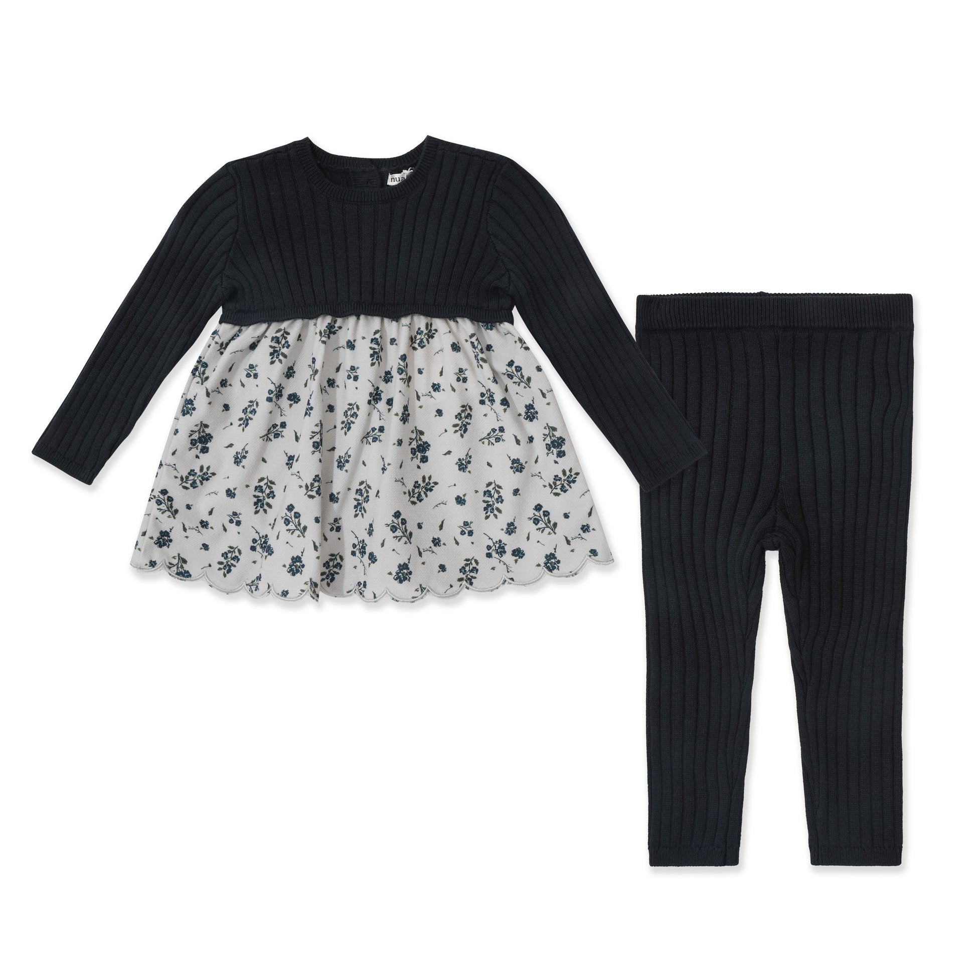 Baby girls knitted set 022 Green / 3-6M