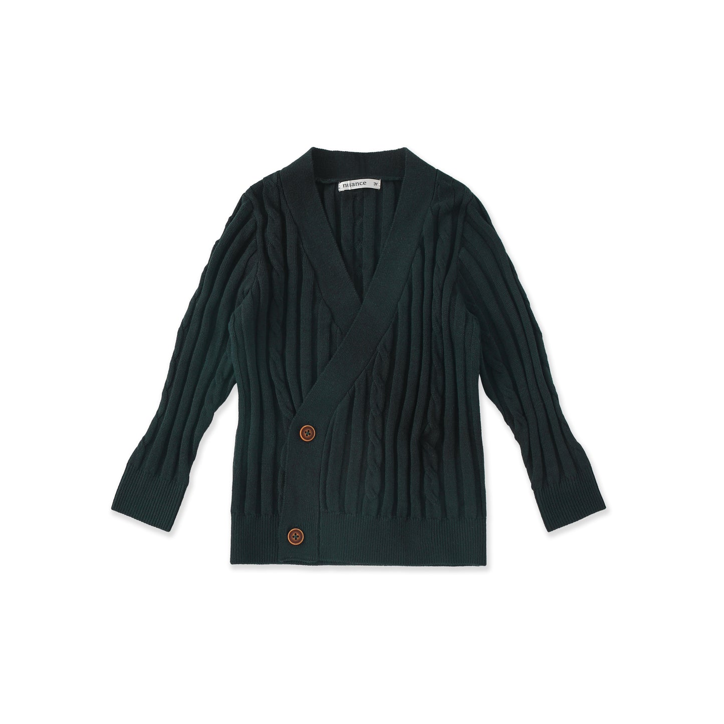Cardigan braided 023 Black / 14