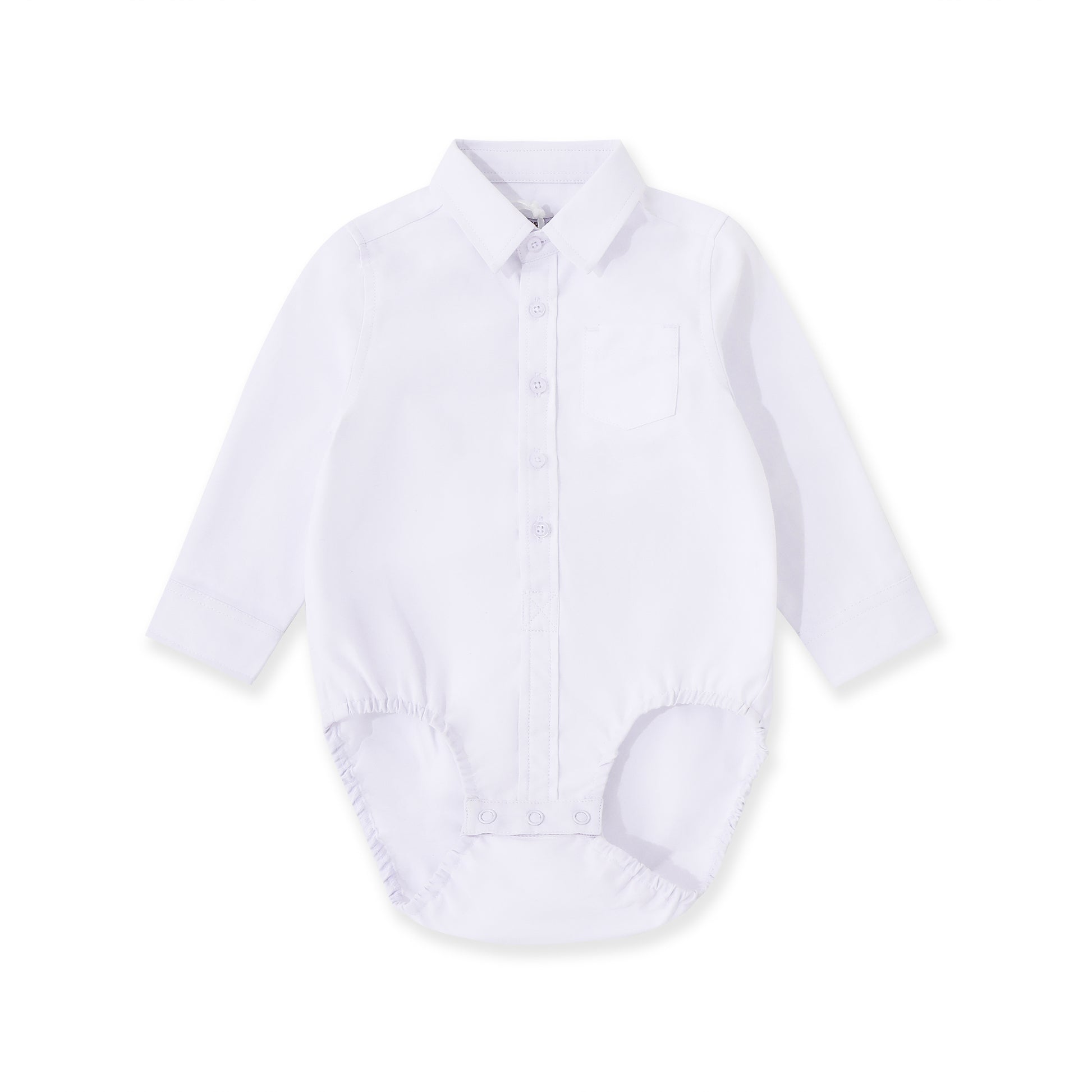 Oxford collared bodysuit 189 White / 612
