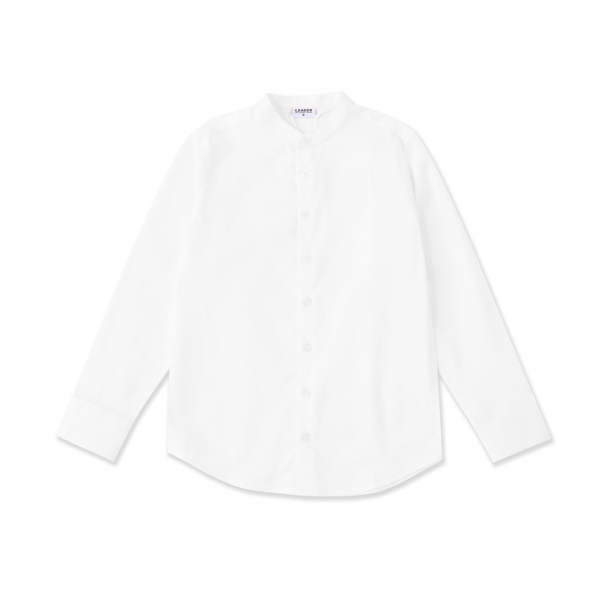 Textured Chinese collar shirt 271 White / 16