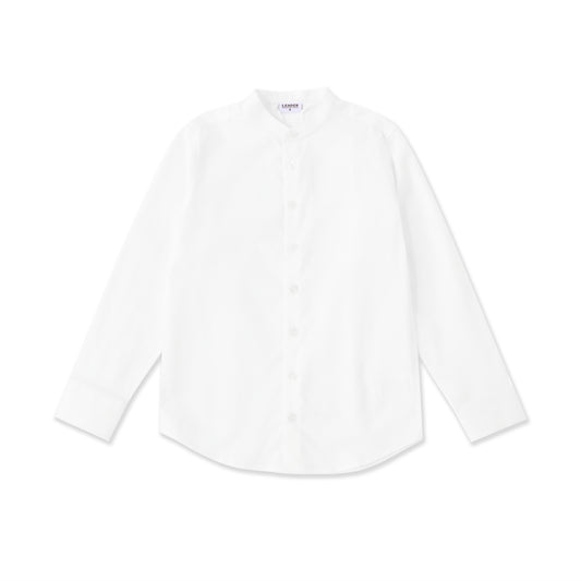 Textured Chinese collar shirt 271 White / 16
