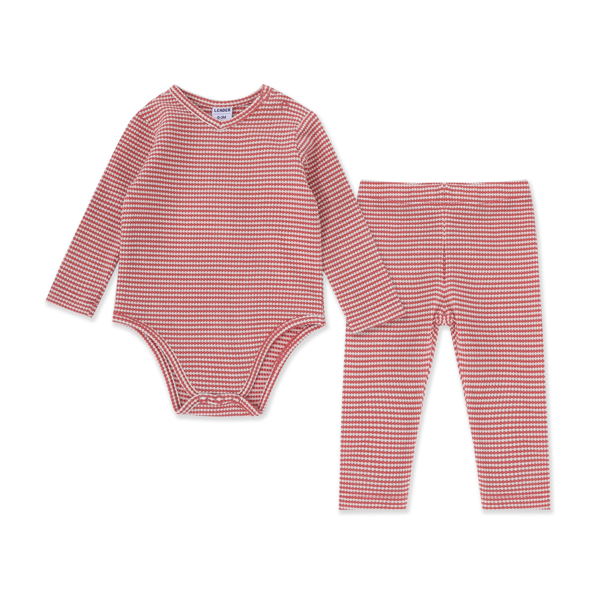 Little Stripe Set 004 Maroon / 0-3