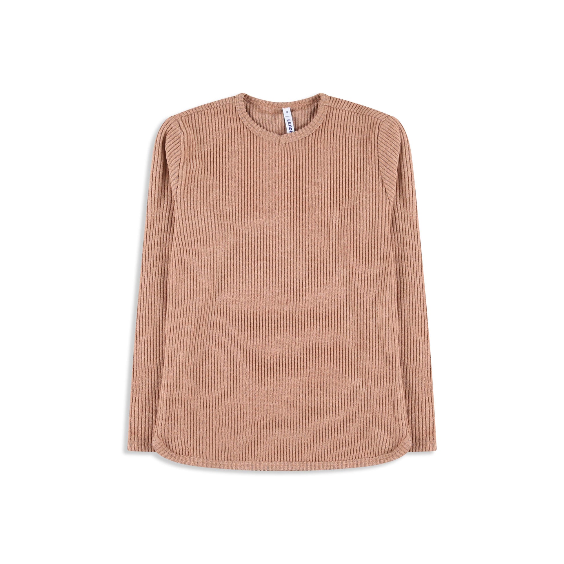 Floral long sleeve shirt 041 Brown / 16