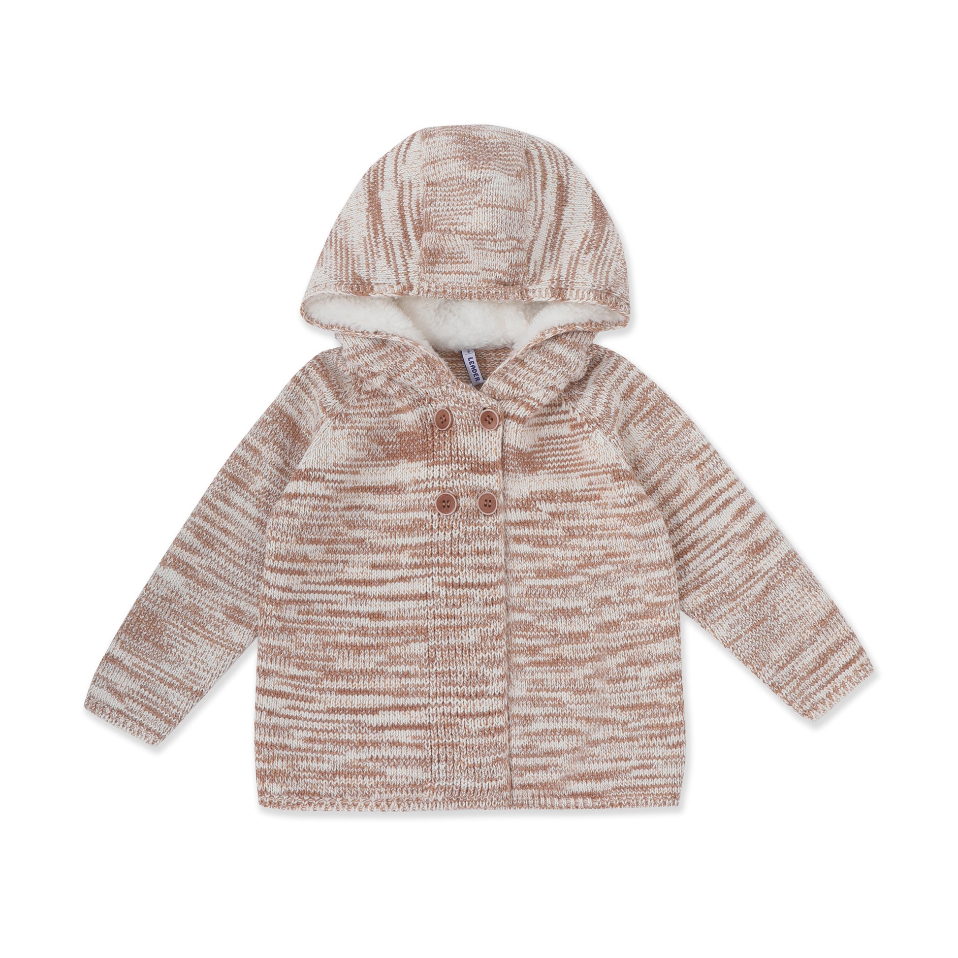 Space-dyed baby hoodie 044 Beige / 182